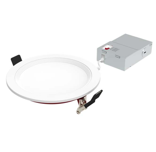 Halco - FRSDL-6-CS-BT-120V - Fire Rated 6in Slim Downlight Color Select 15W 1250L Baffle Dimm product image
