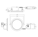Halco - FRSDL-8-CS-BT-120V - Fire Rated 8in Slim Downlight Color Select 19W 1600L Baffle Dimm product image