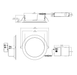 Halco - FRSDL-8-CS-ST-120V - Fire Rated 8in Slim Downlight Color Select 19W 1600L Smooth Dimm product image