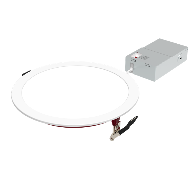 Halco - FRSDL-8-CS-ST-120V - Fire Rated 8in Slim Downlight Color Select 19W 1600L Smooth Dimm product image