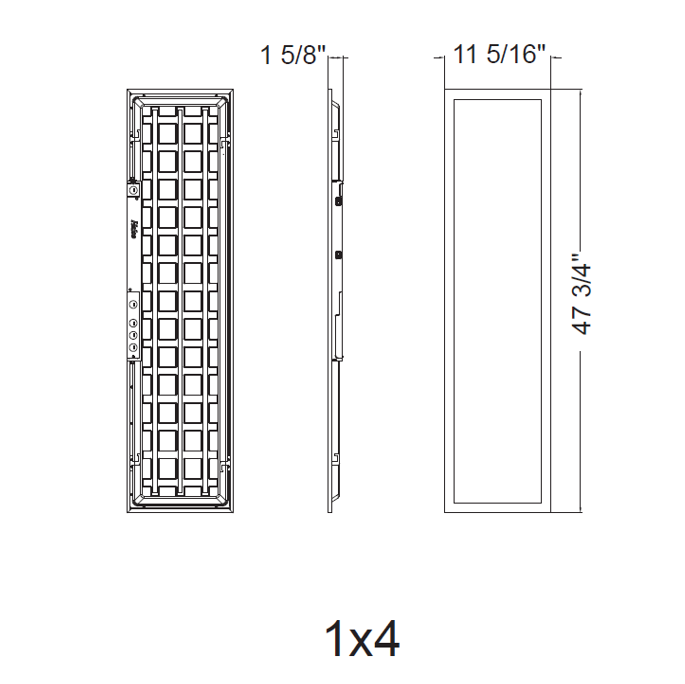 Halco - FPL-14-LS-CS-UNV - LED 1X4 Flat Panel Lumen & Color Selectable 120-277V Dimm product image