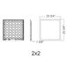 Halco - FPL-22-LS-CS-UNV - LED 2x2 Flat Panel Lumen & Color Selectable 120-277V Dimm product image