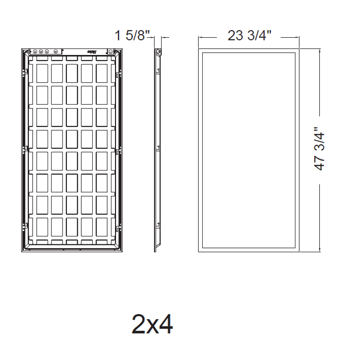 Halco - FPL-24-LS-CS-UNV - LED 2X4 Flat Panel Lumen & Color Selectable 120-277V Dimm product image