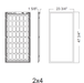 Halco - FPL-24-LS-CS-UNV - LED 2X4 Flat Panel Lumen & Color Selectable 120-277V Dimm product image