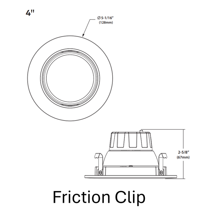 Halco - FSDLG4FR8/CCT/LED - LED Gimbal Downlight 4in 8W CCT Select Dimm T20 JA-8 product image