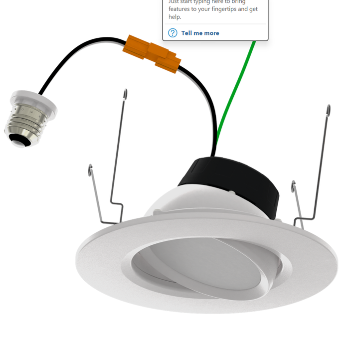 Halco - FSDLG6FR10/CCT/LED - LED Gimbal Downlight 6in 10W CCT Select Dimm T20 JA-8 product image