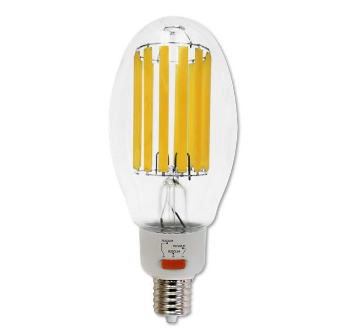 LED HID Filament Retrofit Lamp Halco - HiLED65S-830-EX39 - LED HID Filament ED37 45-65W 3K Select Lum 7650-11050 EX39/E39 Base Halco Lighting Technologies