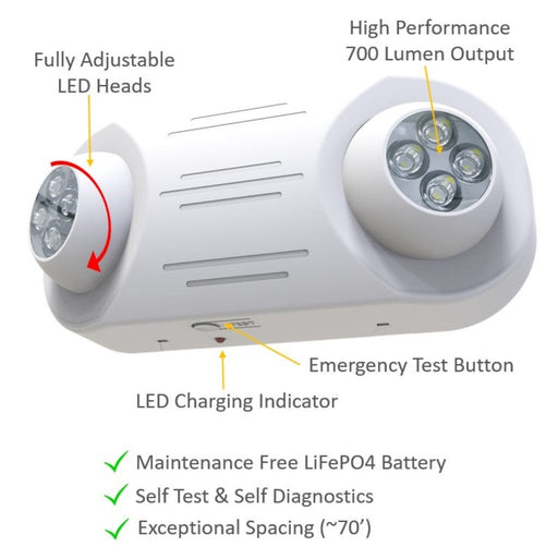 Halco - EMG-HPEM-WH-RC - High Performance EM LED Light Unit White RC Self-Diagnostics product image
