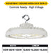 Made to Order Halco - HRHB-1-LS-CS-H-WH - Hoverbay HV HRHB-1 Lumen & 3-CCT Select Adj Beam CNTL-RDY WH Halco Lighting Technologies