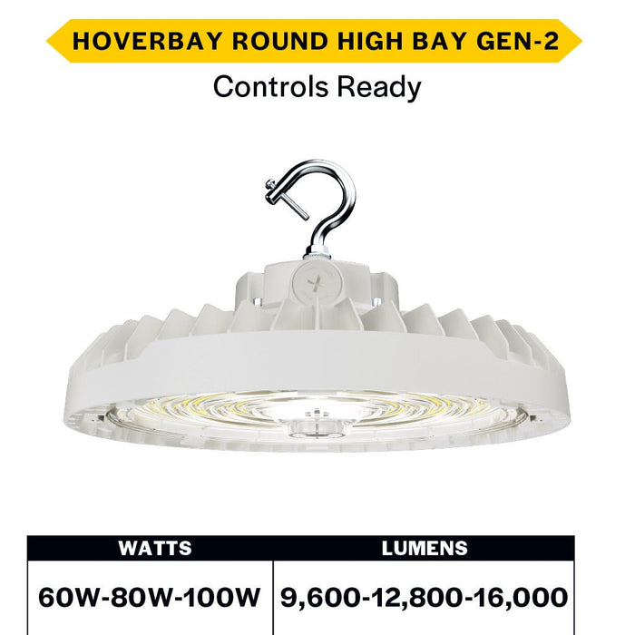 Halco - HRHB-1-LS-CS-U-WH - Hoverbay Lumen & 3-CCT Select 16K LM Adj Beam CNTL-Ready WH product image