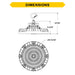 Halco - HRHB-1-LS-CS-U-BL - Hoverbay Lumen & 3-CCT Select 16K LM Adj Beam CNTL-Ready BL product image
