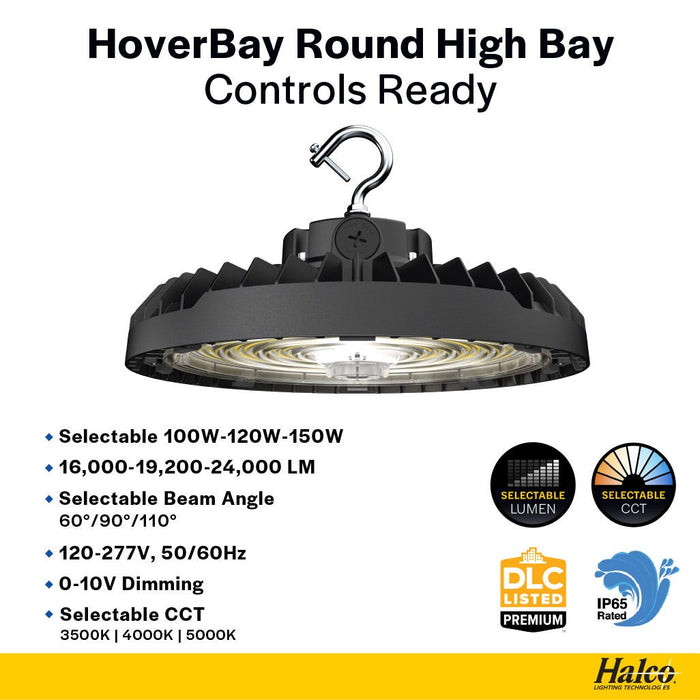 Halco - HRHB-2-LS-CS-U-BL - Hoverbay Lumen & 3-CCT Select 24K LM Adj Beam CNTL-Ready BL product image