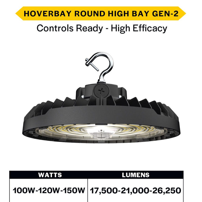 Made to Order Halco - HRHB-2-LS-CS-U-HE-BL - Hoverbay HE HRHB-2 Lumen & 3-CCT Select Adj Beam CNTL-RDY BL Halco Lighting Technologies