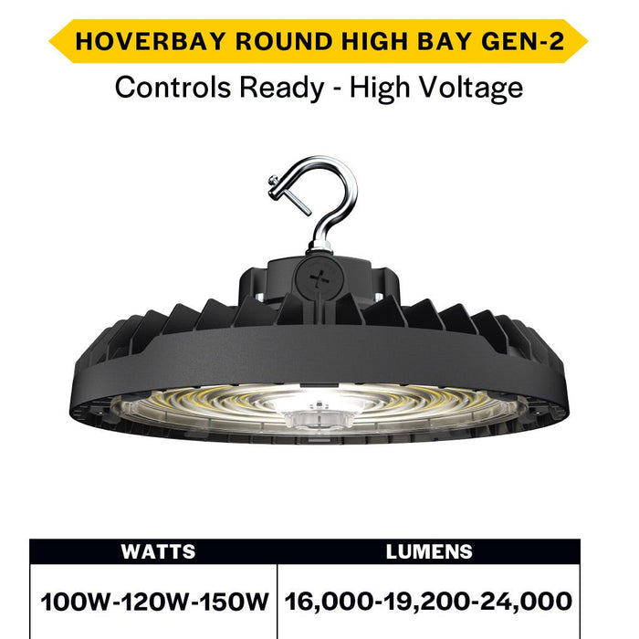 Made to Order Halco - HRHB-2-LS-CS-H-BL - Hoverbay HV HRHB-2 Lumen & 3-CCT Select Adj Beam CNTL-RDY BL Halco Lighting Technologies