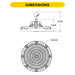 Halco - HRHB-3-LS-CS-U-BL - Hoverbay Lumen & 3-CCT Select 32K LM Adj Beam CNTL-Ready BL product image