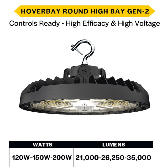 Made to Order Halco - HRHB-3-LS-CS-H-HE-BL - Hoverbay HV-HE HRHB-3 Lum & 3-CCT Select Adj Beam CNTL-RDY BL Halco Lighting Technologies