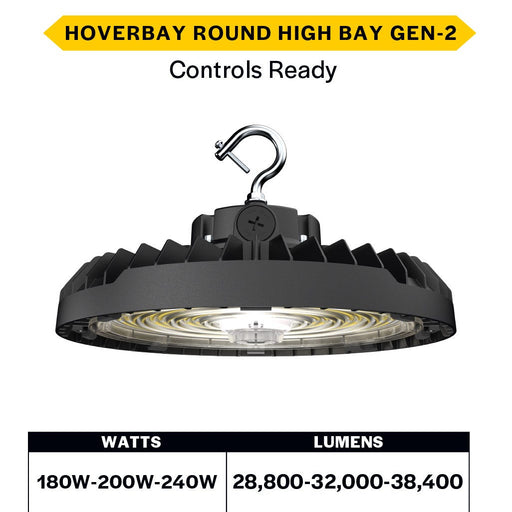 Halco - HRHB-4-LS-CS-U-BL - Hoverbay Lumen & 3-CCT Select 38K LM Adj Beam CNTL-Ready BL product image
