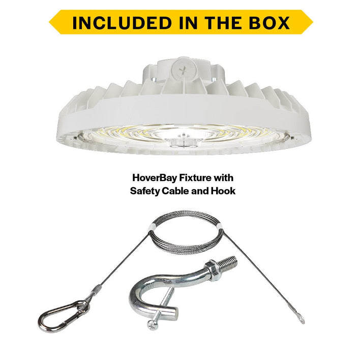 Halco - HRHB-4-LS-CS-U-WH - Hoverbay Lumen & 3-CCT Select 38K LM Adj Beam CNTL-Ready WH product image