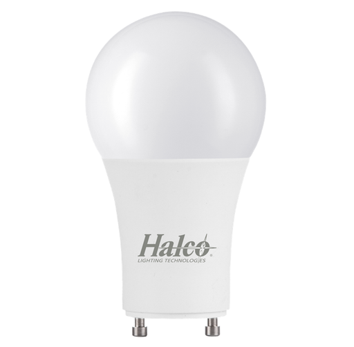 Halco - 9A19-GU24-LED5-940-D-T20T24 - LED A19 9W 4000K 60W-Equiv 800L GU24 Base Dimm T20-T24-JA8 product image