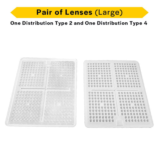 Sektor Area Lights Halco - SAL2-LENS-T2-T4-L - Sektor Area G2 Lens Pair 200W-300W (T2 + T4 included) Halco Lighting Technologies