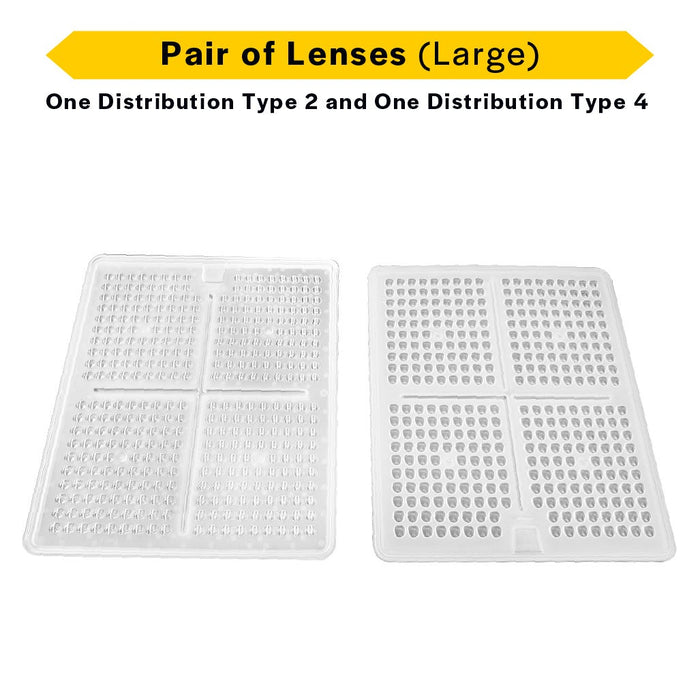 Sektor Area Lights Halco - SAL2-LENS-T2-T4-L - Sektor Area G2 Lens Pair 200W-300W (T2 + T4 included) Halco Lighting Technologies