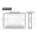 Halco - EMG-LBCU-R-BK-RC-SD - LightBar Exit EM Combo Green Legend White Housing Self-Diagnostics RC Self-Test product image