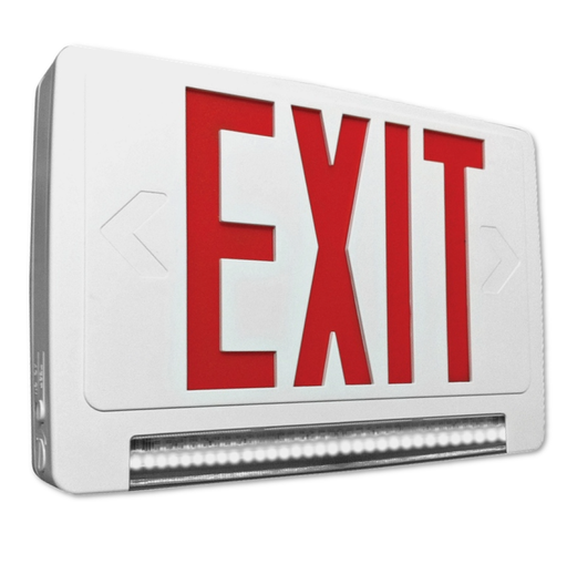 Halco - EMG-LBCU-R-WH-RC-SD - LightBar Exit EM Combo Red Legend White Housing RC Self-Test product image