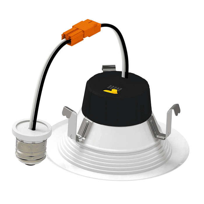 Halco - RDL4-8-CS-BT - LED Retrofit Downlight 4in 8W CCT Select Dimm Baffle Trim product image
