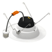 Halco - RDL6-14-CS-ST - LED Retrofit Downlight 6in 14W CCT Select Dimm Smooth Trim product image
