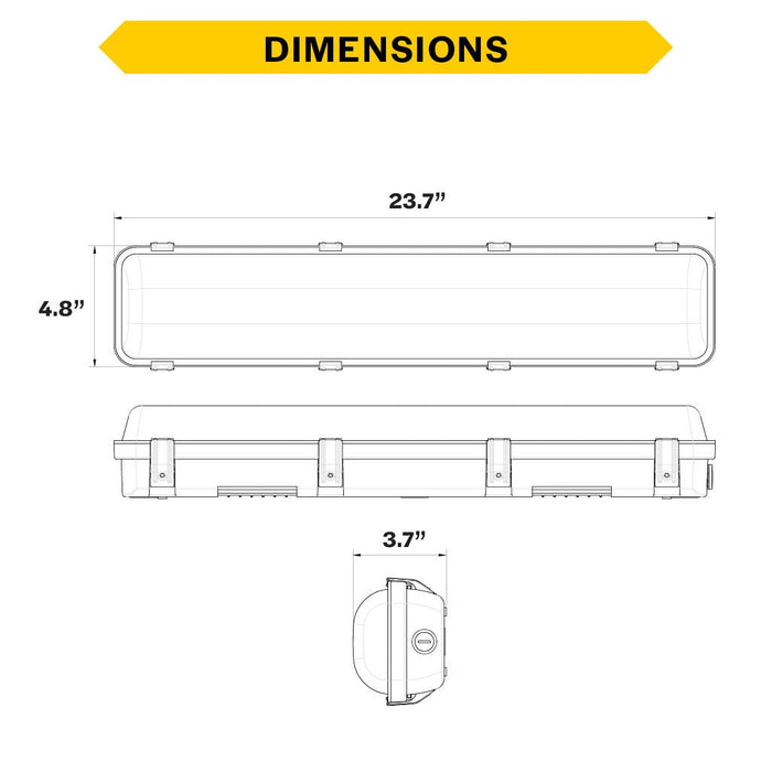 Halco - LVPT-2-LS-CS-U - Controls Ready 2FT Selectable Linear Vaportight 2780-4083Lum product image