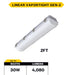 Halco - LVPT-2-LS-CS-U - Controls Ready 2FT Selectable Linear Vaportight 2780-4083Lum product image