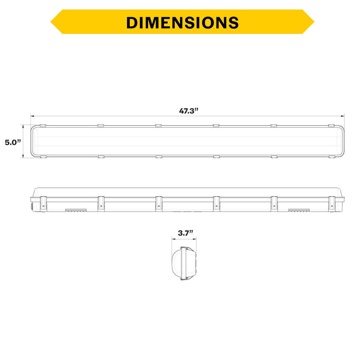 Halco - LVPT-4-LS-CS-U - Controls Ready 4FT Selectable Linear Vaportight 5600-8172Lum product image