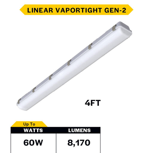 Halco - LVPT-4-LS-CS-U - Controls Ready 4FT Selectable Linear Vaportight 5600-8172Lum product image