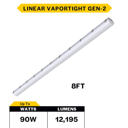 Halco - LVPT-8-LS-CS-U - Controls Ready 8FT Selectable Linear Vaportight 8340-12195LM product image