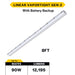 Made To Order Halco - LVPT-8-LS-CS-U-EM - Controls Ready 8FT Selectable Linear Vaportight With EM BBK Halco Lighting Technologies