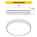 Halco - FM-FR13-CS-BG-120V - Modern 2-Tone Black/Gold Slim Flush Mount 13" CCT Select Dim product image