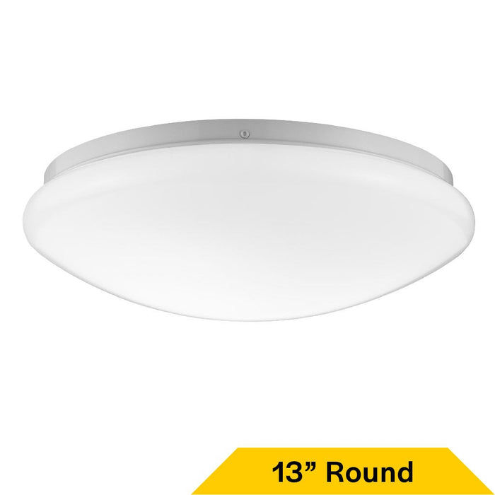 Halco - FM-M13-CS-WH-120V - White Mushrom Flush Mount 13" CCT Select Triac Dim product image