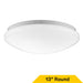 Halco - FM-M13-CS-WH-120V - White Mushrom Flush Mount 13" CCT Select Triac Dim product image