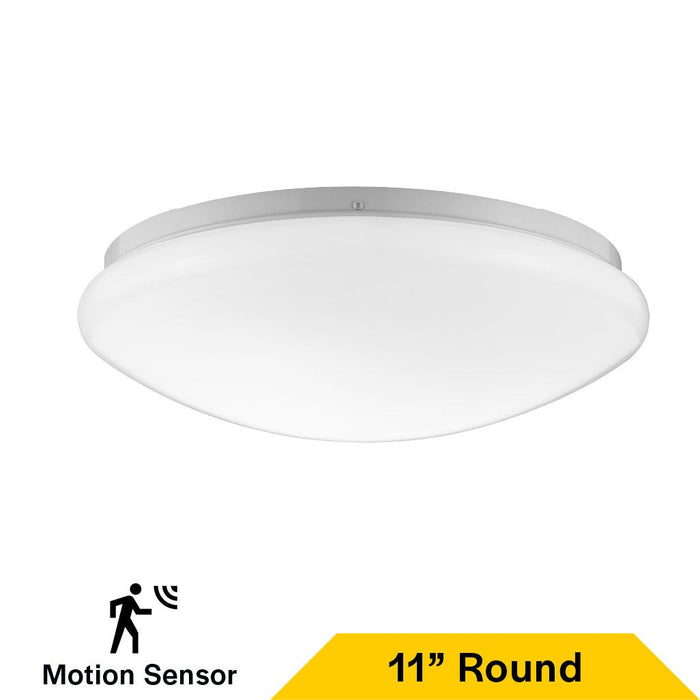 Halco - FM-M11-CS-WH-120V-MW - White Mushrom Flush Mount 11" w/MS CCT Select Triac Dim product image