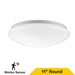 Halco - FM-M11-CS-WH-120V-MW - White Mushrom Flush Mount 11" w/MS CCT Select Triac Dim product image