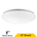 Halco - FM-M13-CS-WH-120V-MW - White Mushrom Flush Mount 13" w/MS CCT Select Triac Dim product image