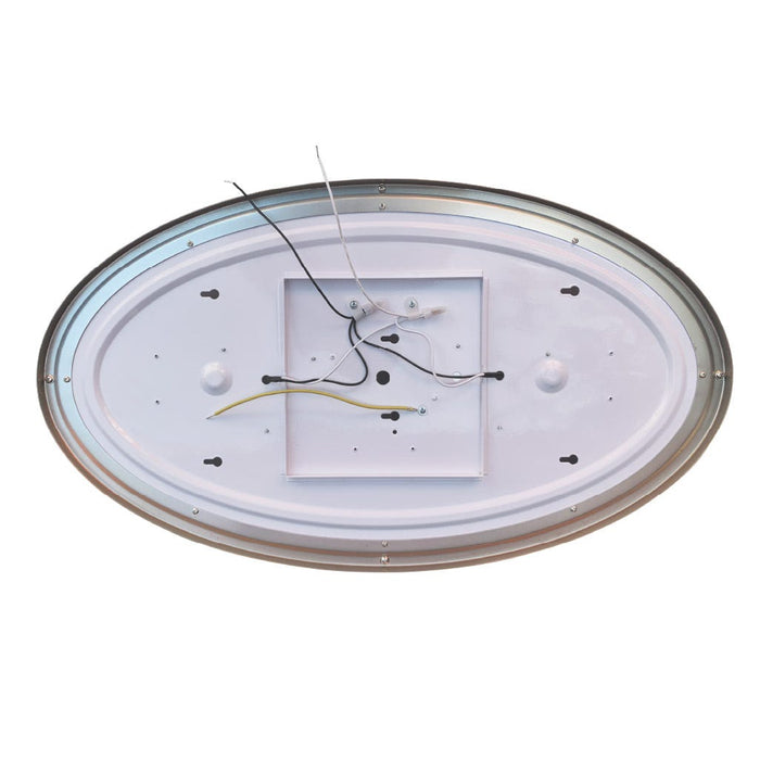 Halco - FM-OV32-CS-BN-120V - Large Oval Double Ring Flush Mount 32" CCT Select Triac Dim product image