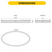 Halco - FM-OV32-CS-BN-120V - Large Oval Double Ring Flush Mount 32" CCT Select Triac Dim product image