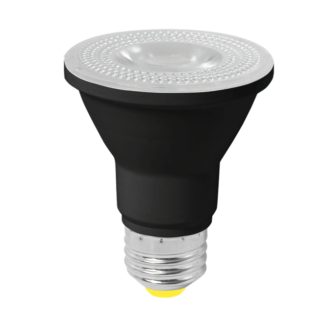 LED PAR Floods Halco - 7PAR20-FL-LED-940-D-BLK-PS - LED PAR20 Flood 6.5W 4000K 40D Dim 90+ CRI 550L T20 T24 JA8 Halco Lighting Technologies