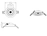 Halco - DFDLG3-8-CS - Direct Fit Gimbal 3" 8W CCT Select 90Deg Tilt Dimm T20 JA-8 product image