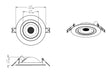 Halco - DFDLG4-12-CS - Direct Fit Gimbal 4" 12W CCT Select 90Deg Tilt Dimm T20 JA-8 product image