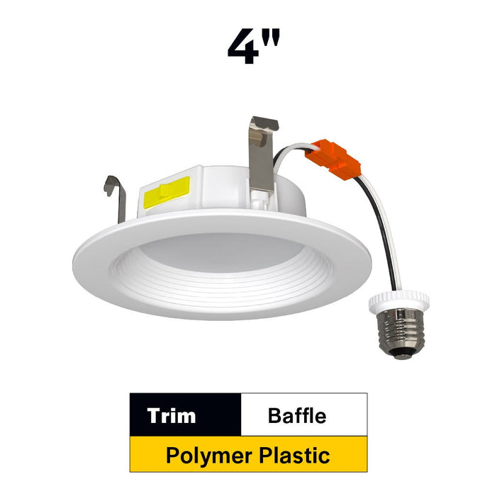 Halco - RDLC-4-CS-BT-120V - Resi Retrofit Downlight 4" 700lm Baffle 27-50K Triac Dim 7.5W product image