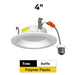Halco - RDLC-4-CS-BT-120V - Resi Retrofit Downlight 4" 700lm Baffle 27-50K Triac Dim 7.5W product image