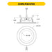 Halco - RDLC-4-CS-ST-120V - Resi Retrofit Downlight 4" 700lm Smooth 27-50K Triac Dim 7.5W product image