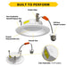 Halco - RDLC-4-CS-ST-120V - Resi Retrofit Downlight 4" 700lm Smooth 27-50K Triac Dim 7.5W product image